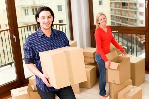 West Kensington residential move with a removals van